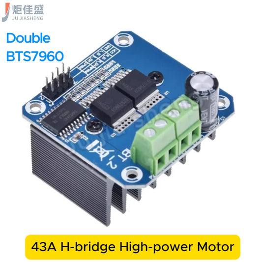 Jujiasheng Dual BTS7960 HighPower Motor Driver Module