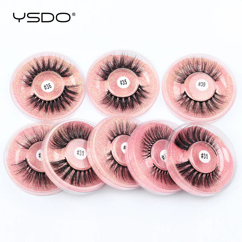 YSDO CN 3D Mink Eyelashes Full Strip Bulk Wholesale Pack