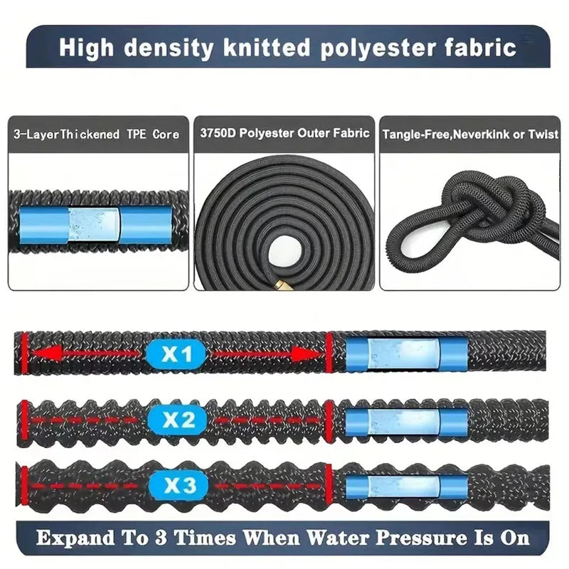 Flowers Spral Flexible Garden Hose High Pressure Watering Pipe