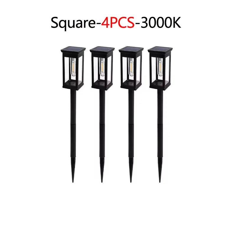 DOUWENXI Solar Pathway Lights Outdoor Garden Waterproof Lamps Decor